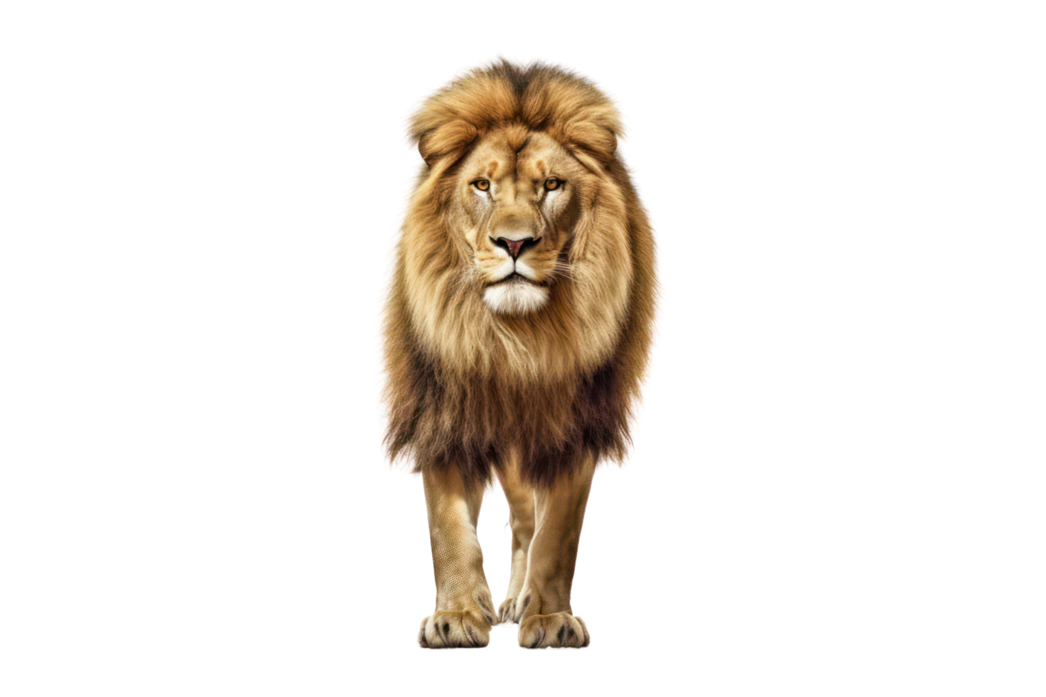AI generated Lion on transparent background png