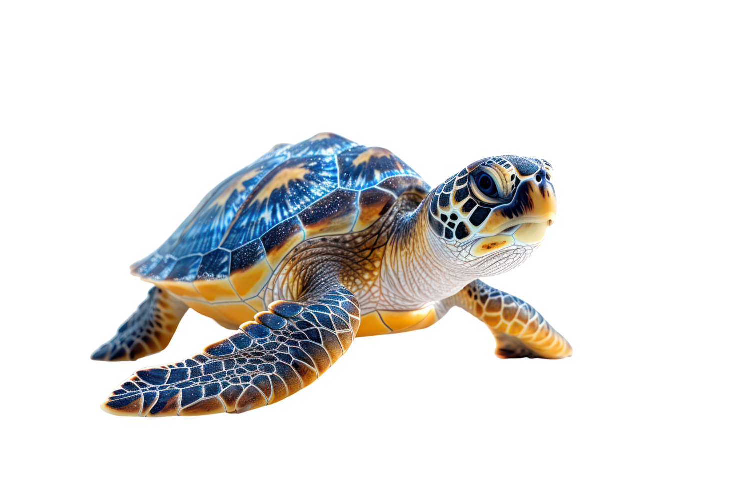 AI generated Turtle on transparent background png