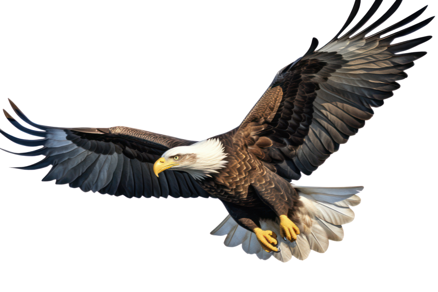 AI generated Eagle on transparent background png