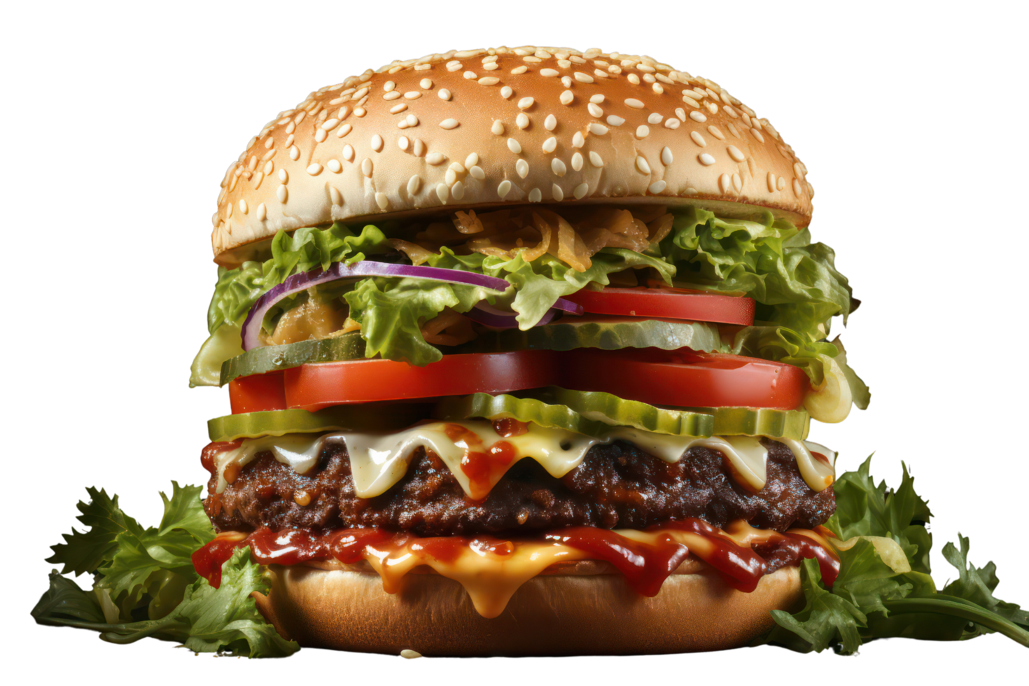 frisch lecker Burger auf transparent Hintergrund. 37750067 PNG