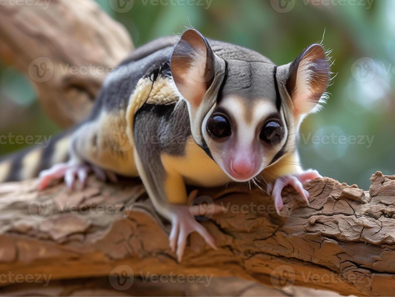 AI generated Sugar glider, Petaurus breviceps, also known as the sugar glider. photo