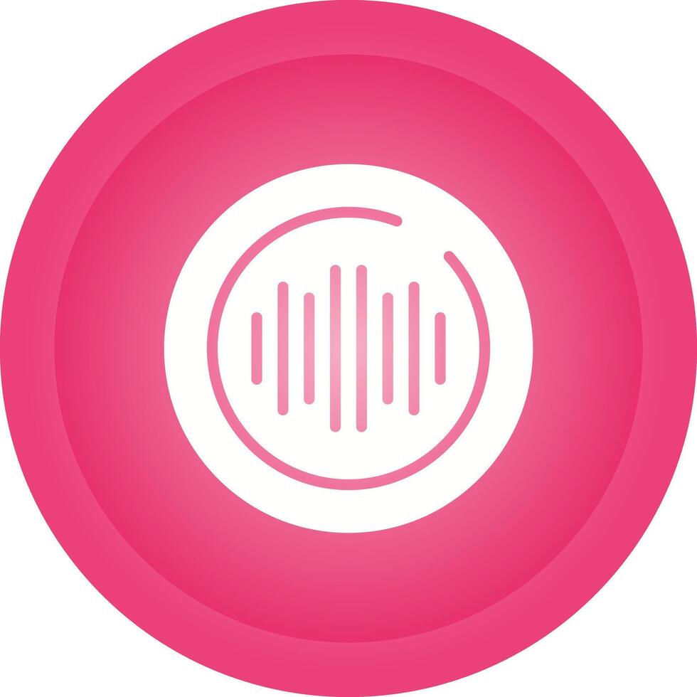 Audio Spectrum Circle Vector Icon