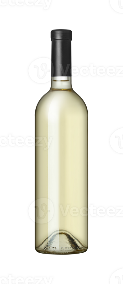White wine bottle isolated on a transparent background png