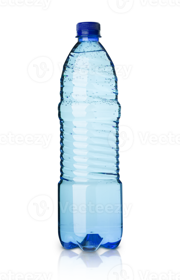 Plastic mineral water bottle isolated on transparent png