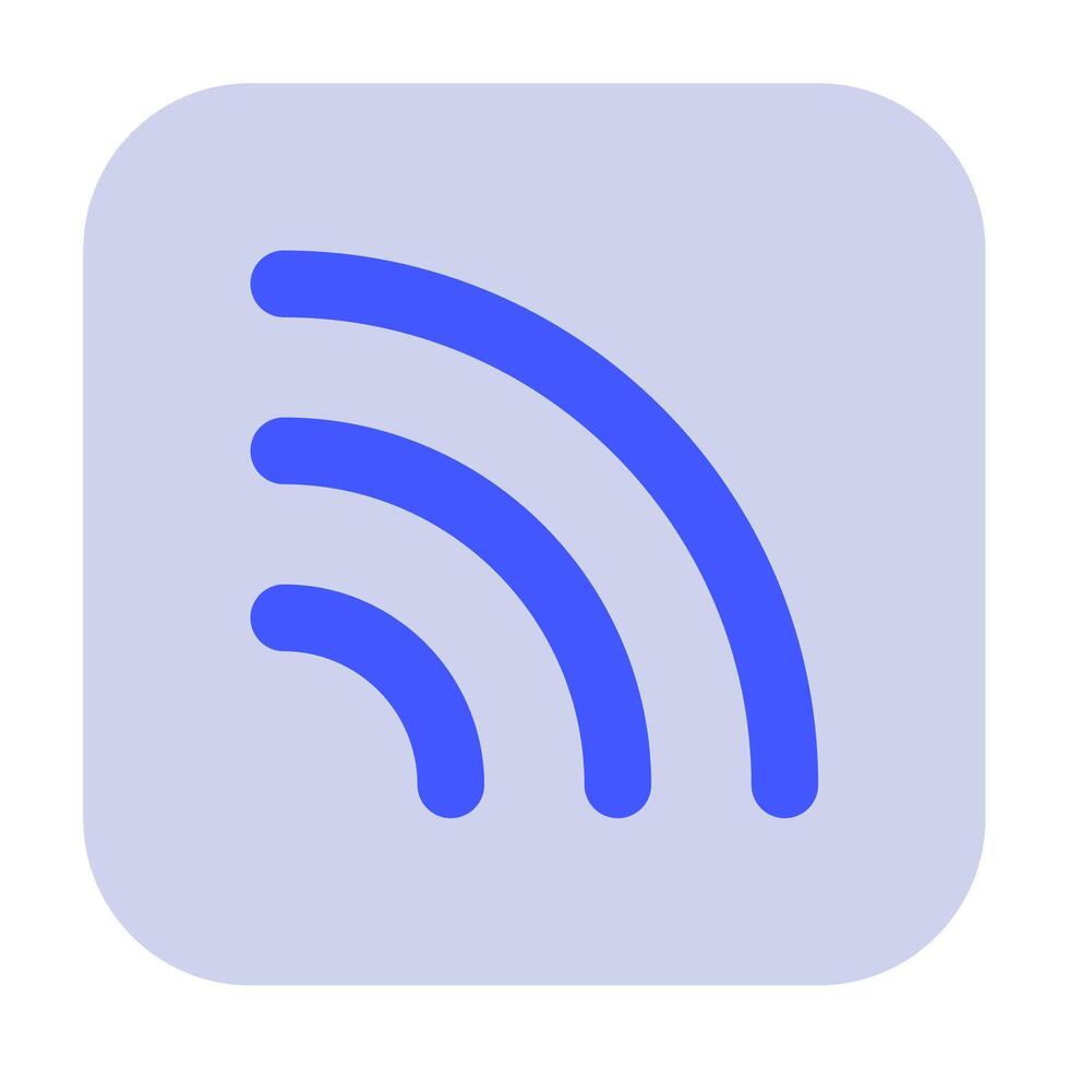RSS Feed Icon for web, app, uiux, infographic, etc vector