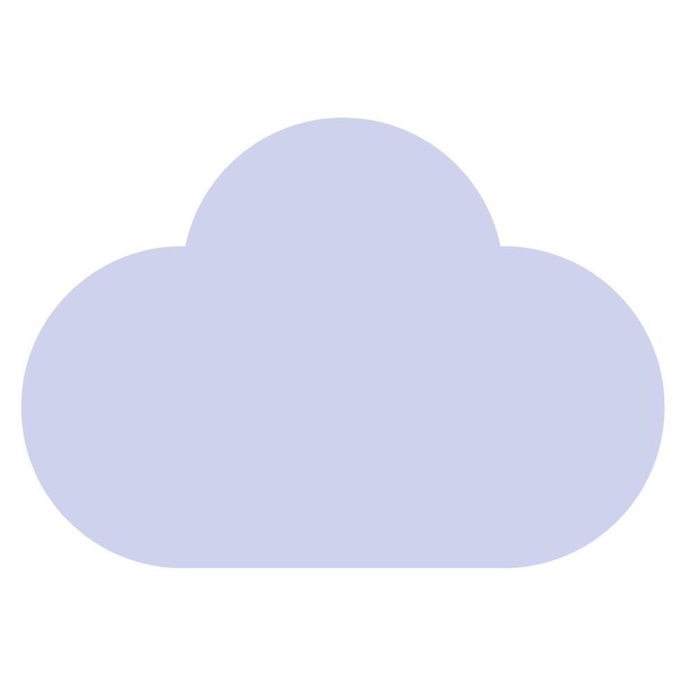 nube icono para web, aplicación, uiux, infografía, etc vector
