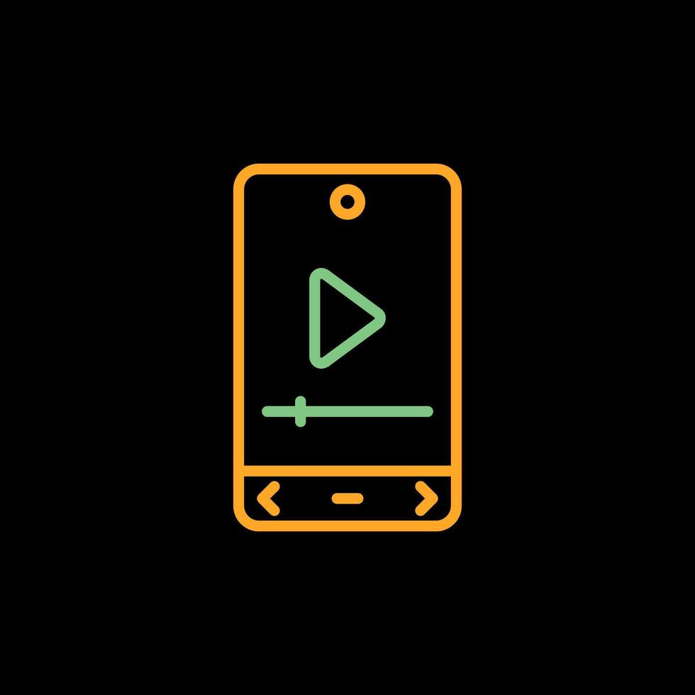 Video Player Vector Icon