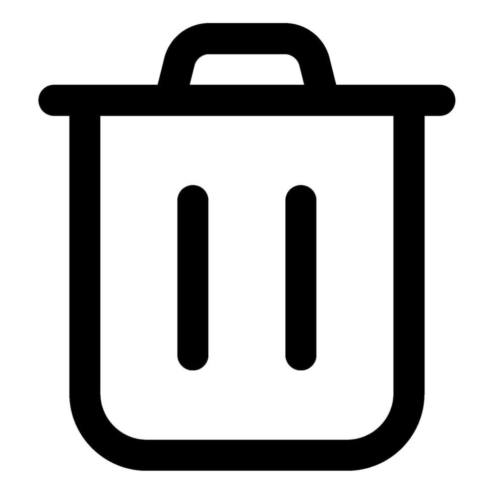 Trash Icon for web, app, uiux, infographic, etc vector