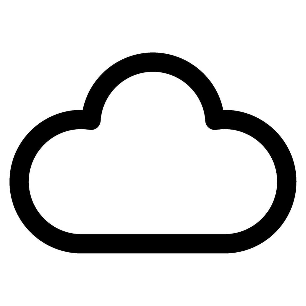 Cloud Icon for web, app, uiux, infographic, etc vector