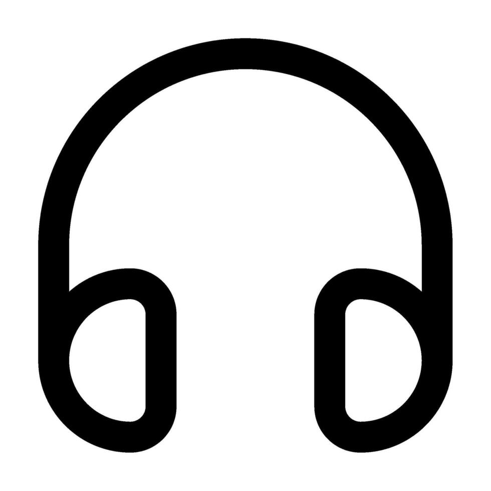 Headphones Icon for web, app, uiux, infographic, etc vector