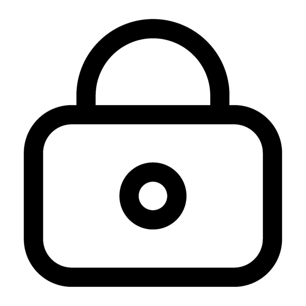 Lock Icon for web, app, uiux, infographic, etc vector