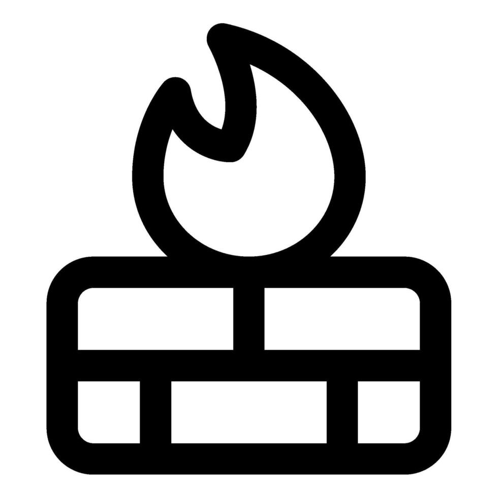 Firewall Icon for web, app, uiux, infographic, etc vector