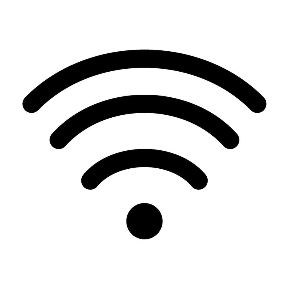 Wifi icono para web, aplicación, uiux, infografía, etc vector