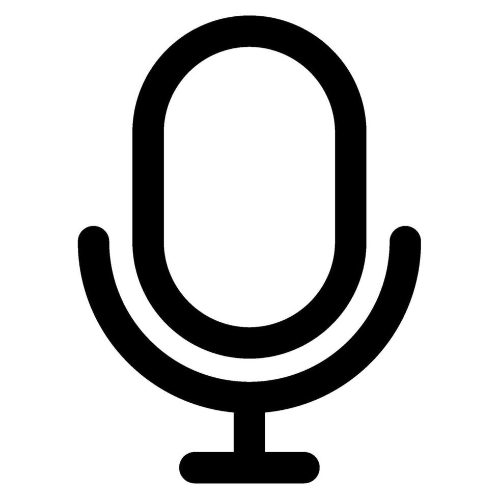 Microphone Icon for web, app, uiux, infographic, etc vector