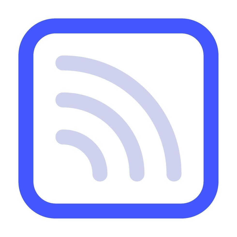 RSS Feed Icon for web, app, uiux, infographic, etc vector
