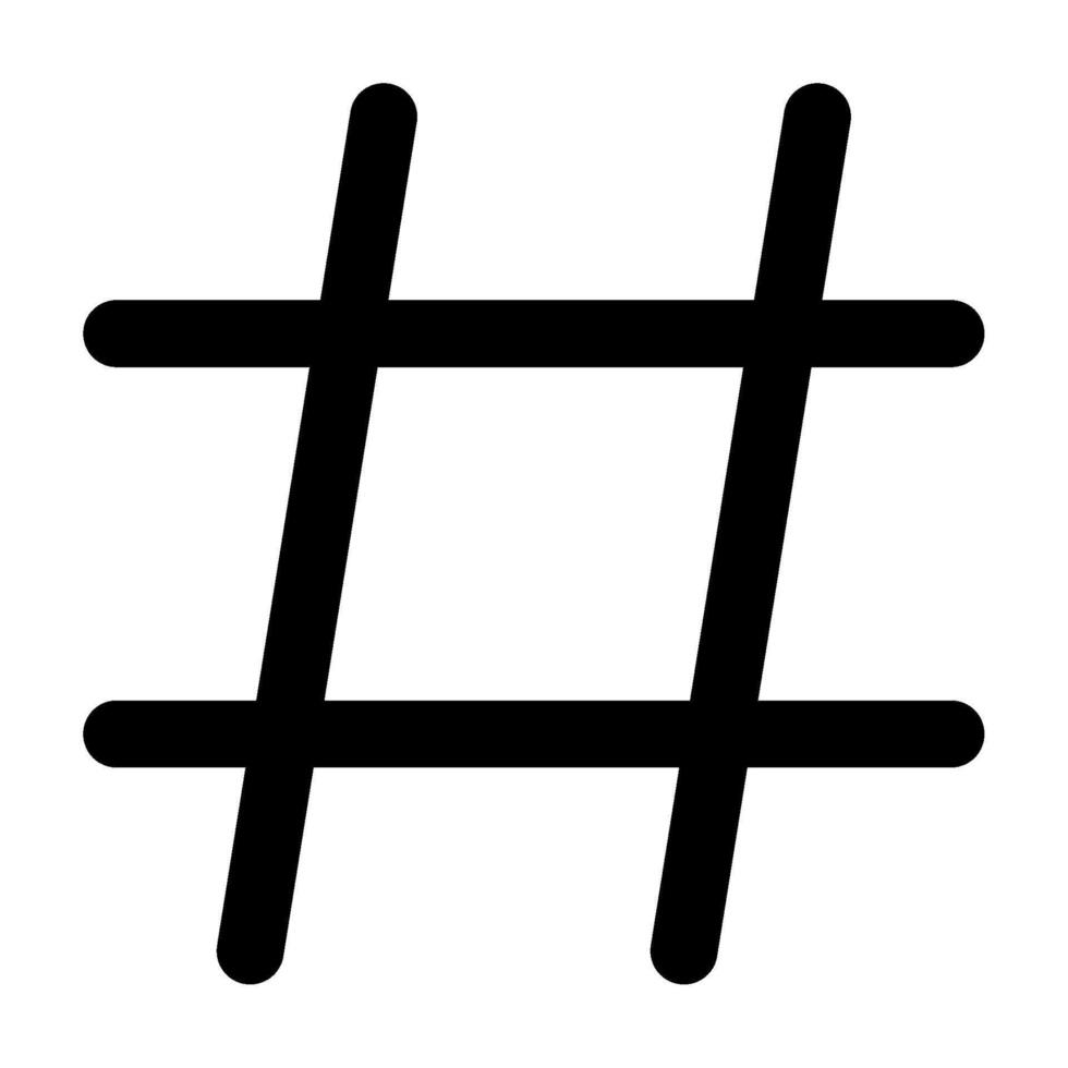 hashtag icono para web, aplicación, uiux, infografía, etc vector