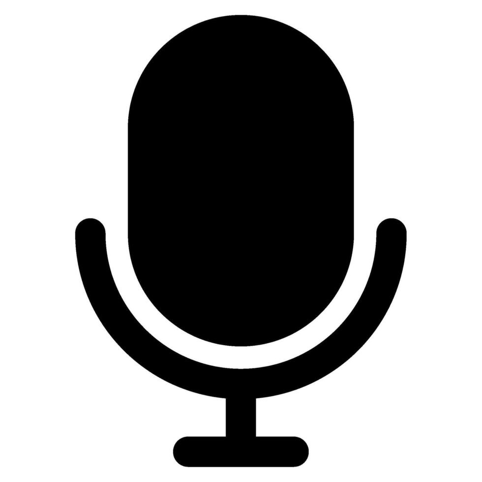 micrófono icono para web, aplicación, uiux, infografía, etc vector