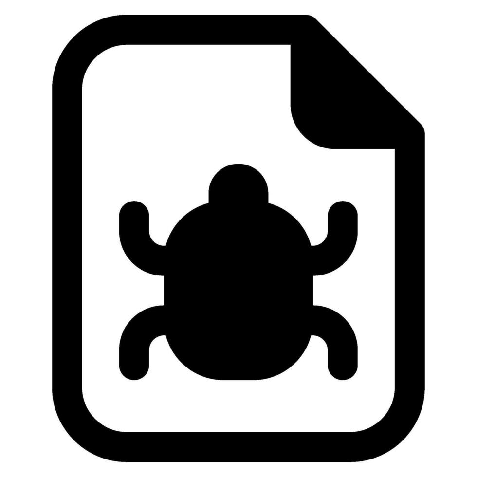 Bug Report Icon for web, app, uiux, infographic, etc vector