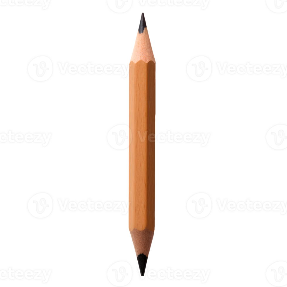 AI generated Close-up photo of yellow pencil without background png