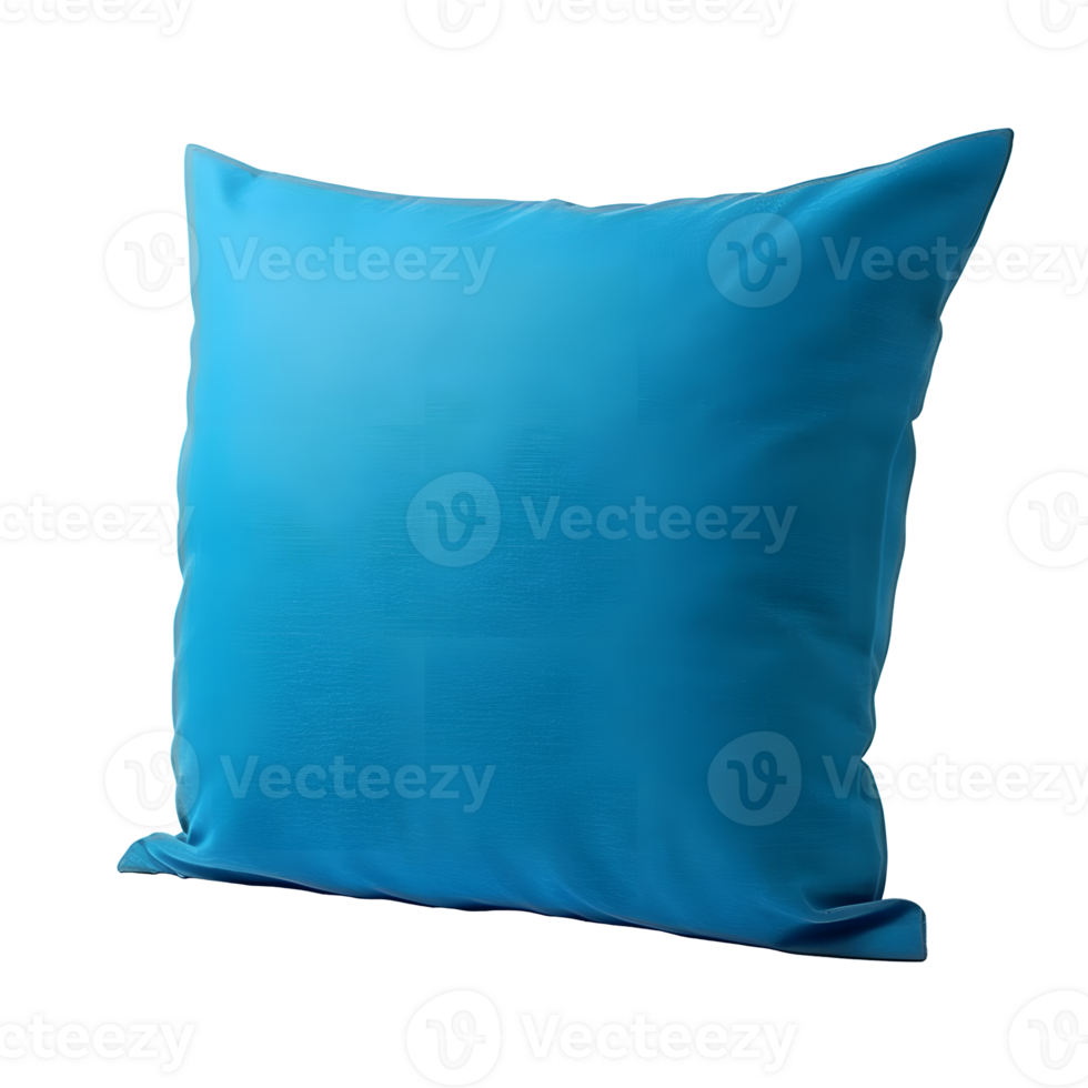 AI generated Photo of blue pillow without background png