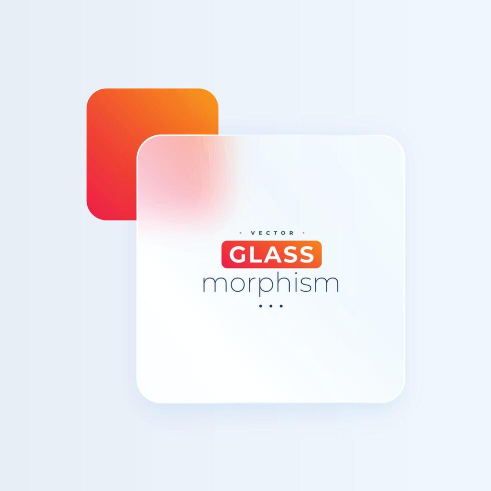 futuristic glassmorphism background with minimal acrylic glass vector