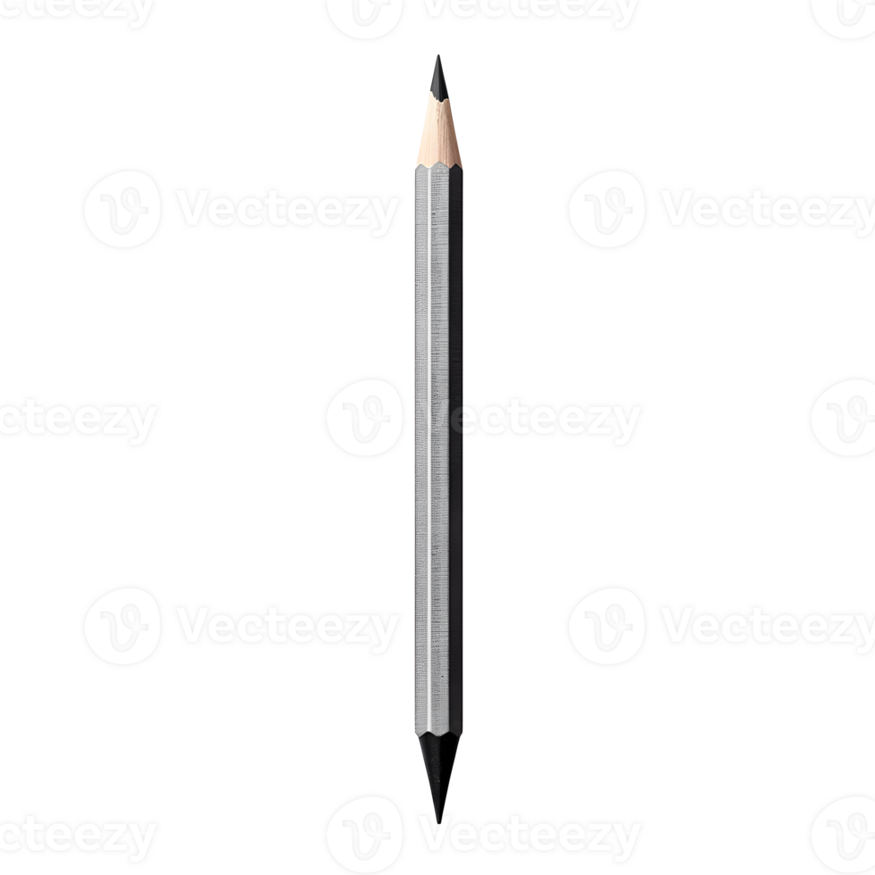 AI generated Close-up photo of gray pencil without background png