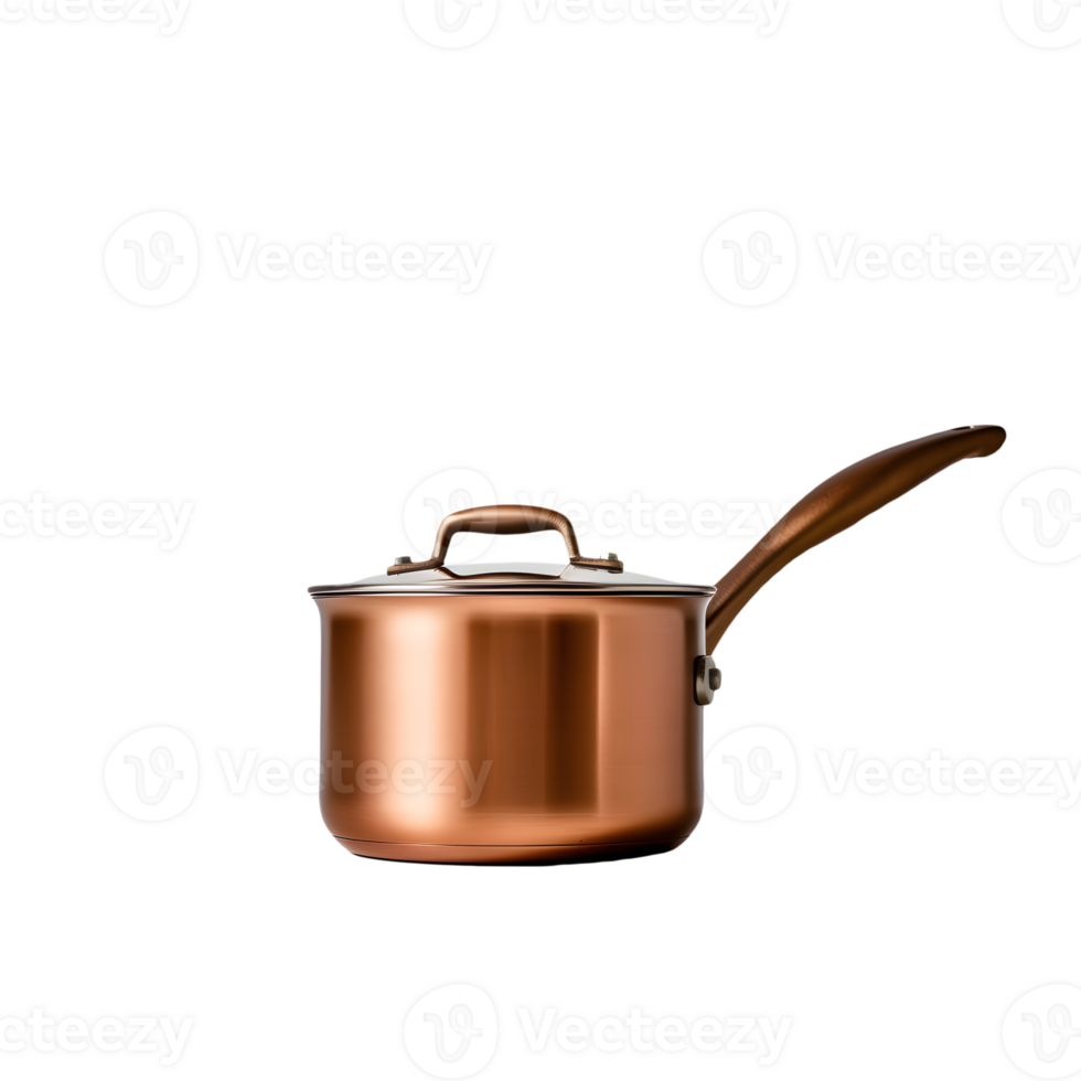AI generated Large chrome pot with lid without background png