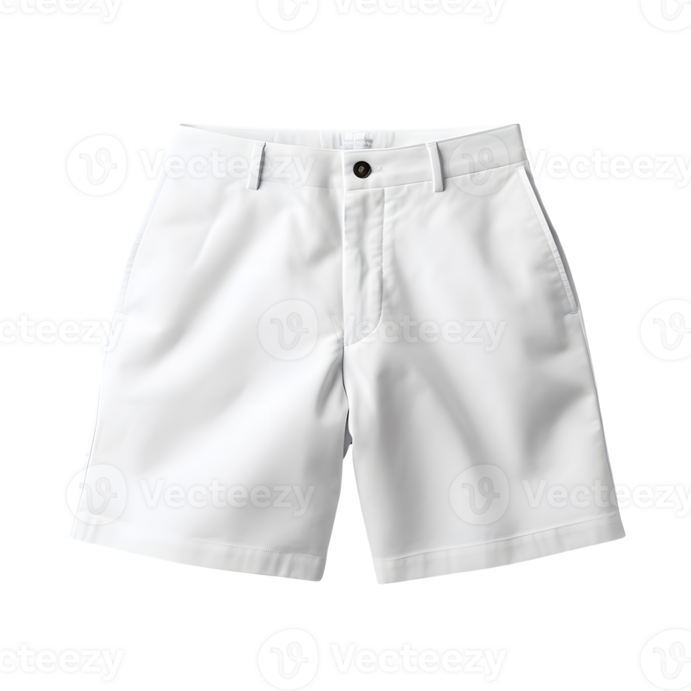 AI generated Photo of clean white shorts or sport pants without background. Template for mockup png