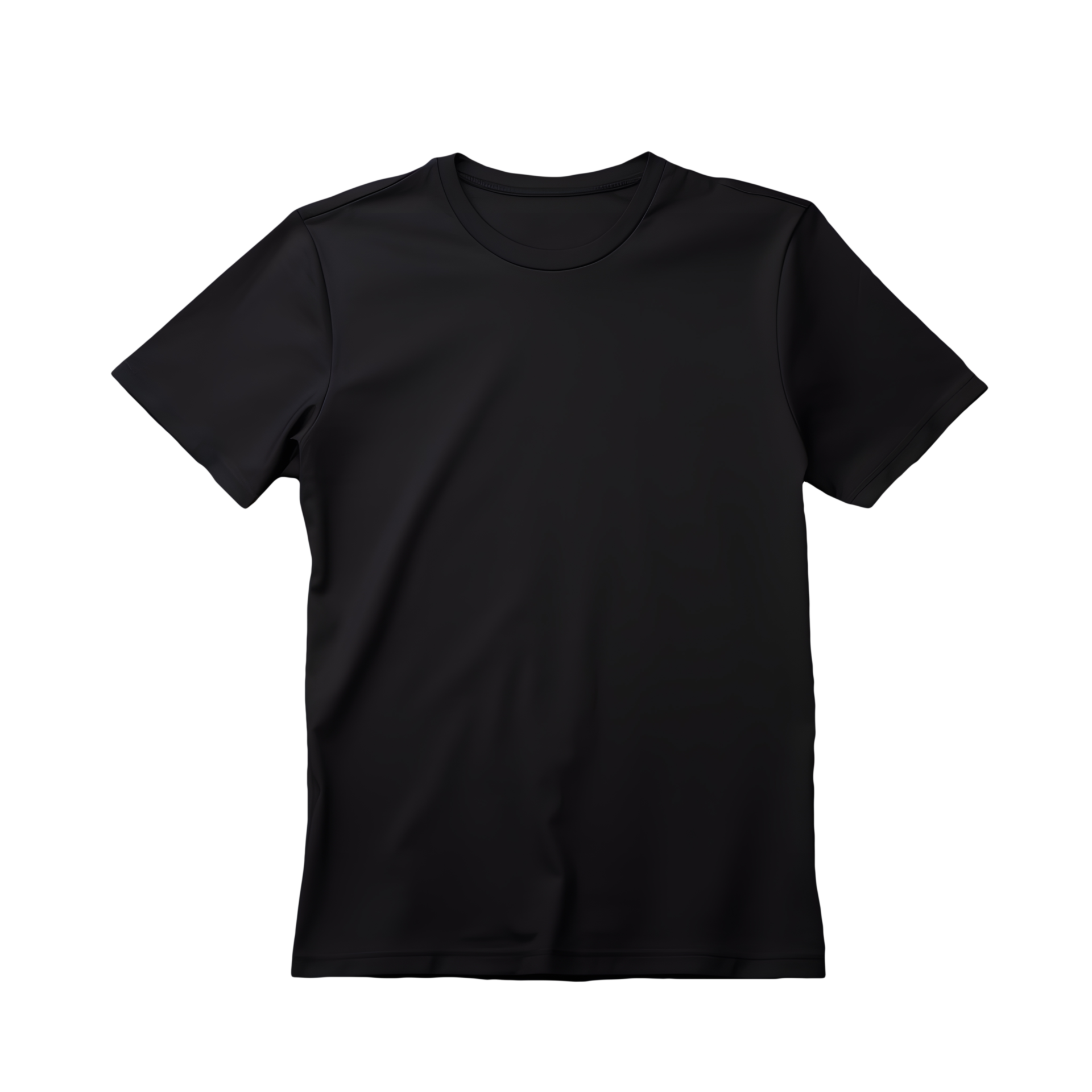 AI generated Photo of clean black t-shirt without background. Template ...