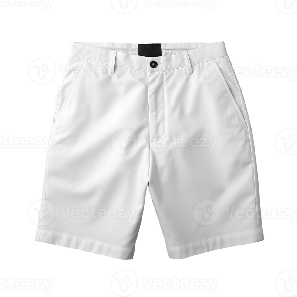 AI generated Photo of clean white shorts or sport pants without background. Template for mockup png