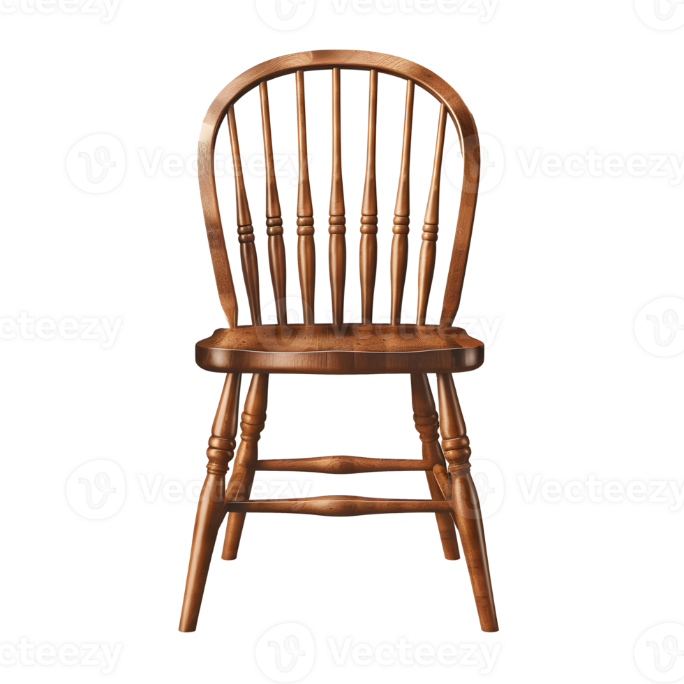 AI generated Photo of wooden chair without background png