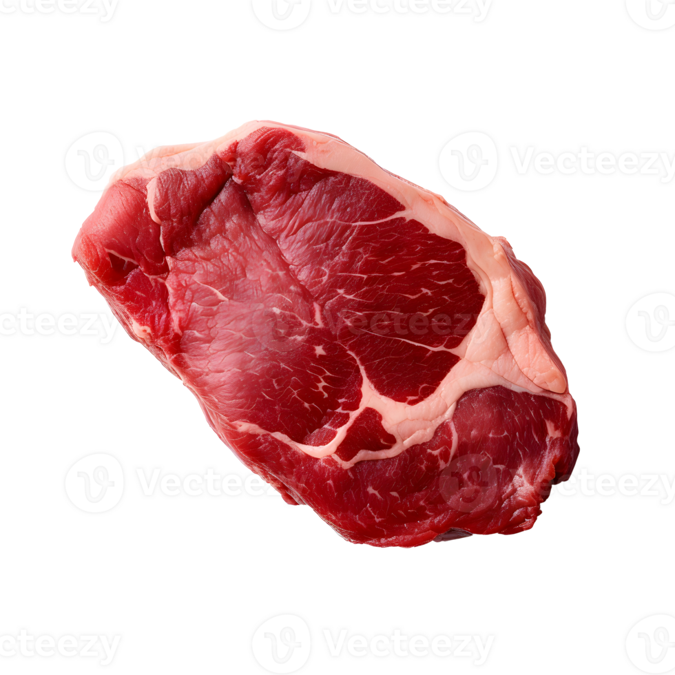 AI generated Photo of raw piece of meat without background png