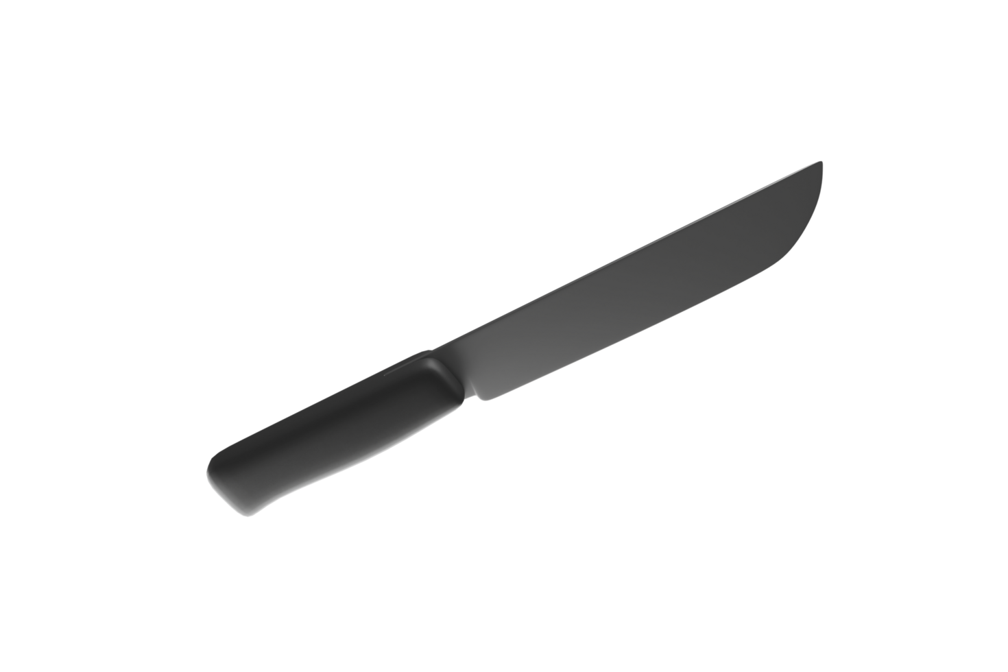 Kitchen meat knife 3d render png