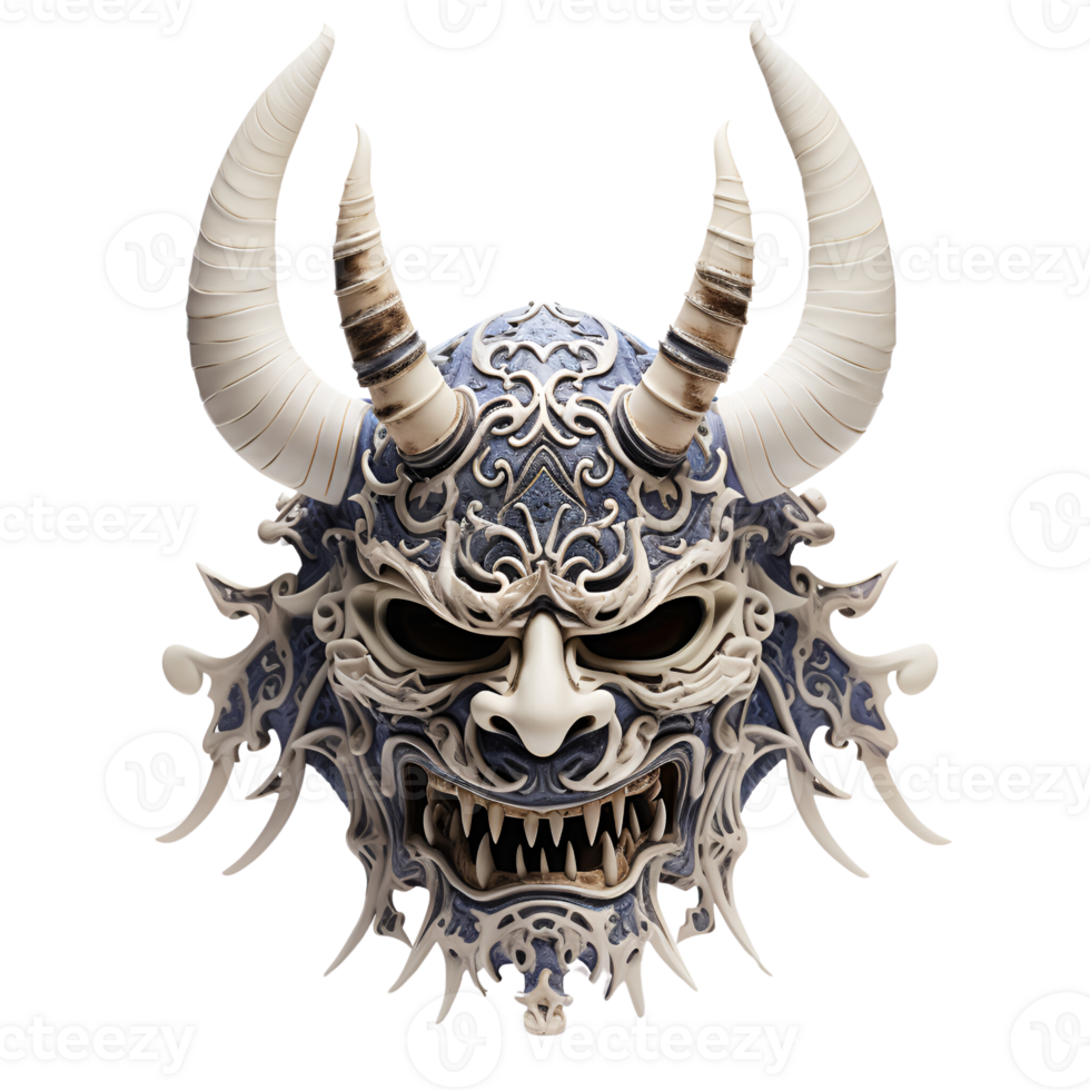 AI generated Japanese Samurai Mask No Background png