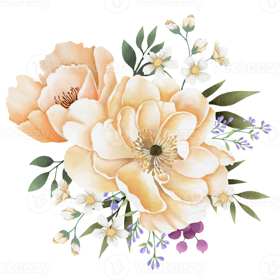 watercolor yellow flowers on transparent background 37753069 PNG