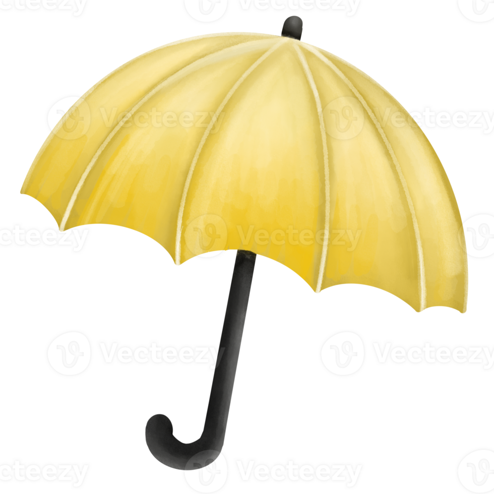Umbrella with a yellow color png
