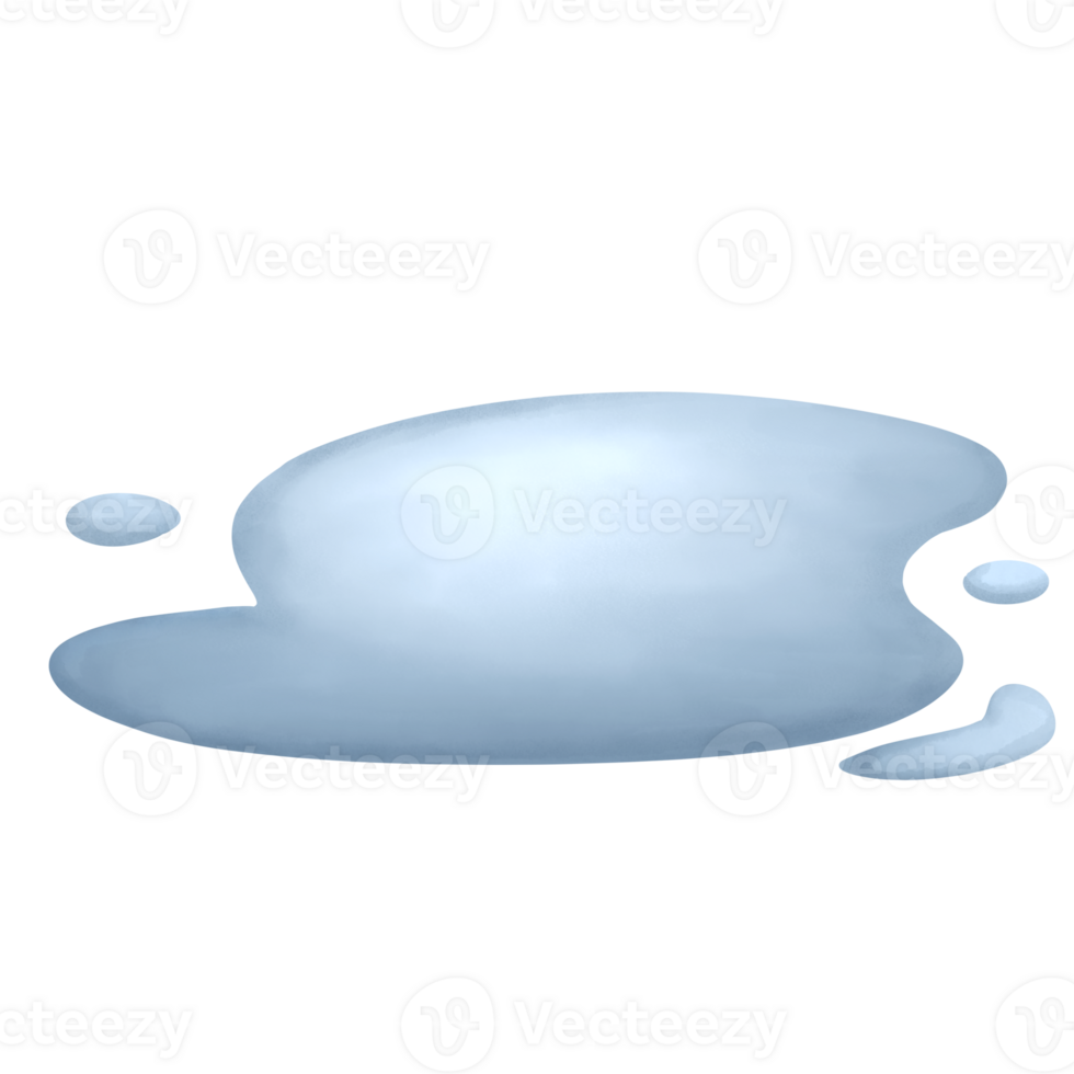 Blue liquid on a transparent background png