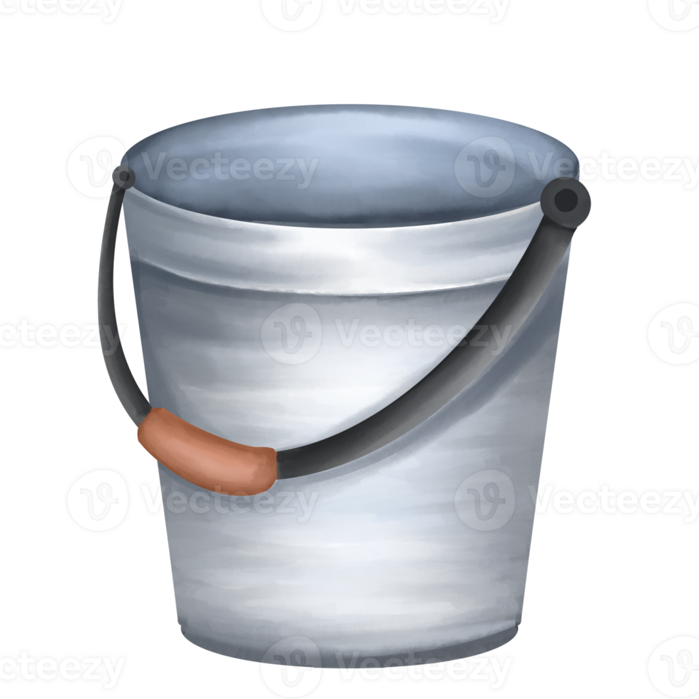 Bucket with a handle on it png