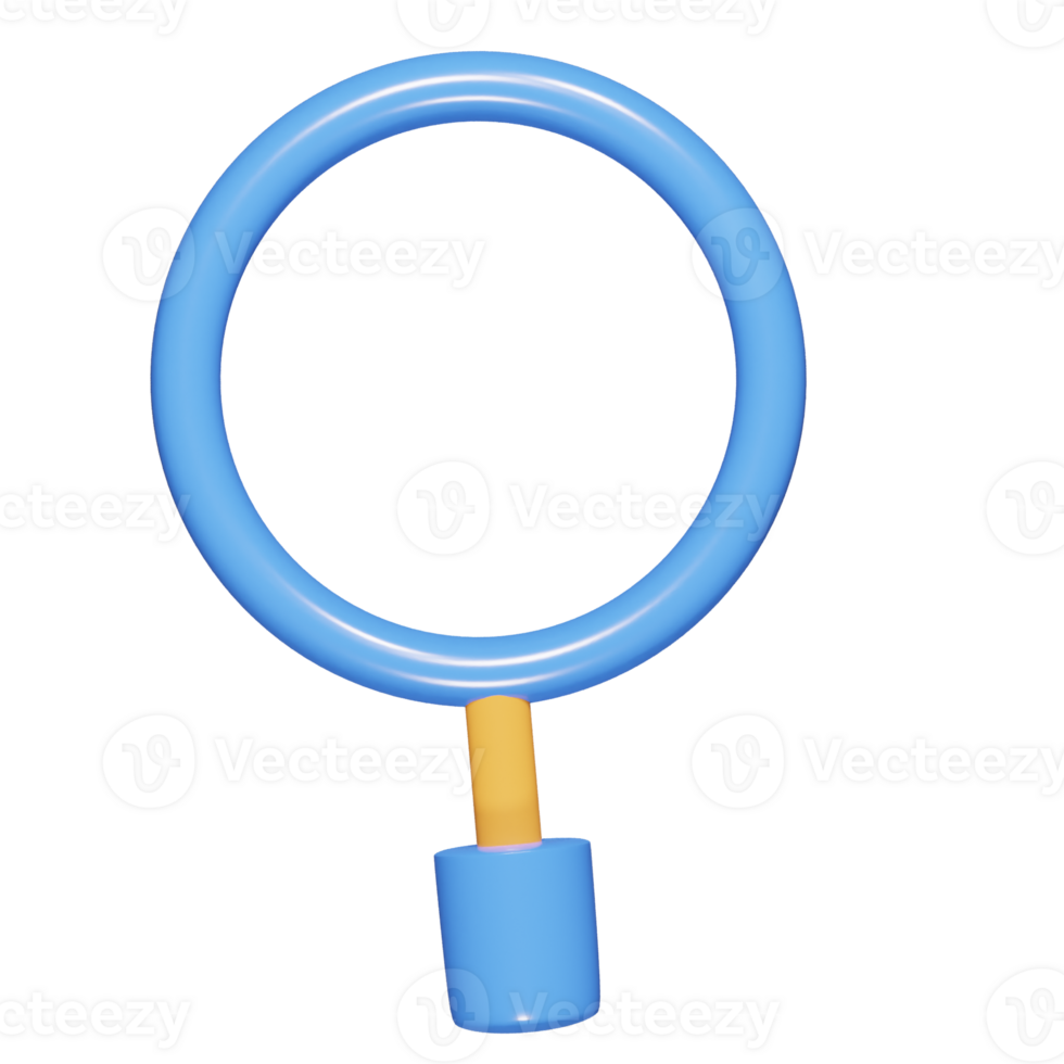 Search icon 3d render illustration png