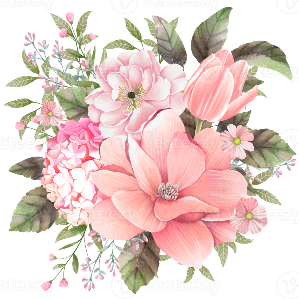 watercolor flowers on transparent background 37753164 PNG