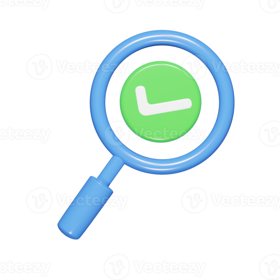Search icon 3d render illustration png