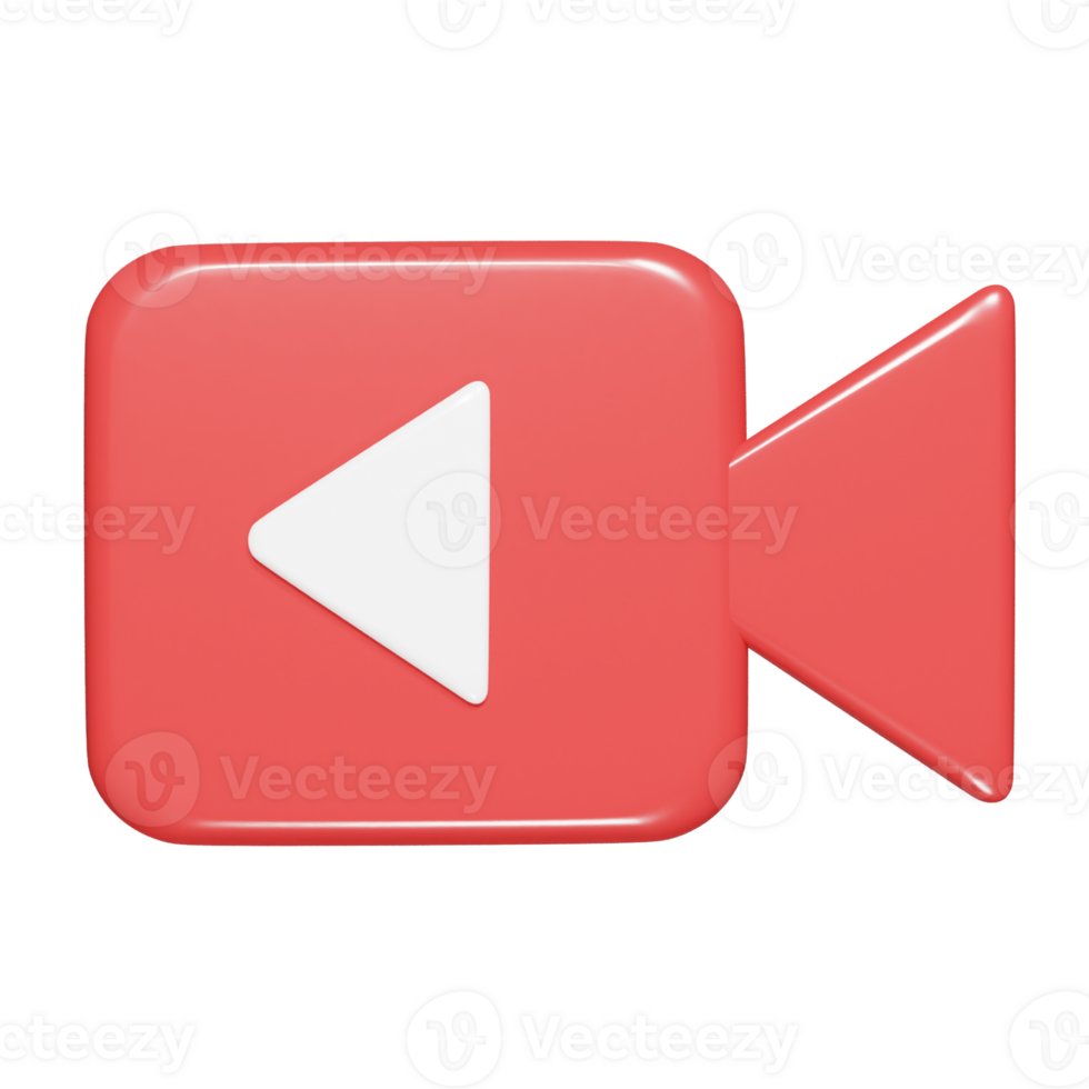 Video icon 3d rnder illustration png
