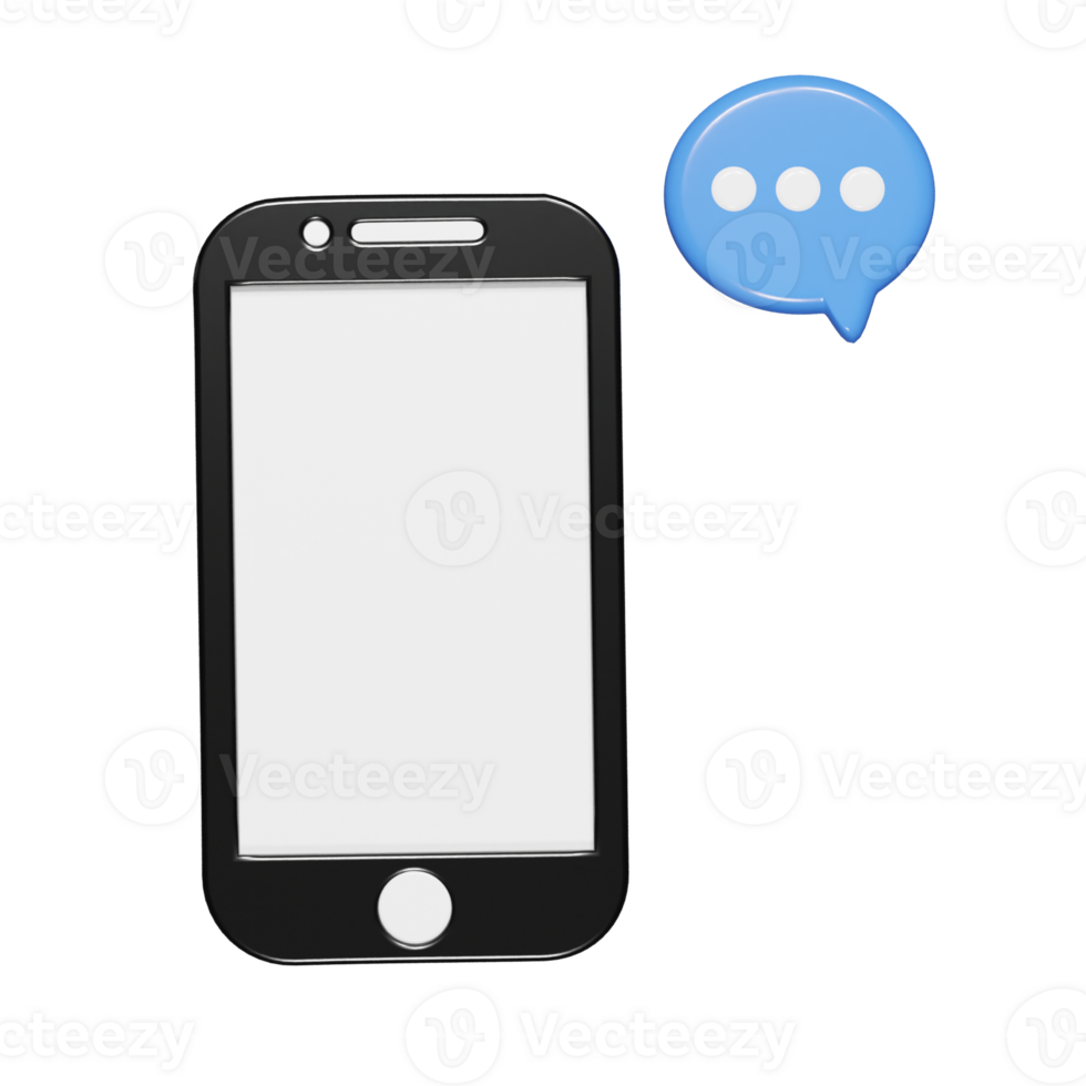 Phone mockup 3d render illustration png