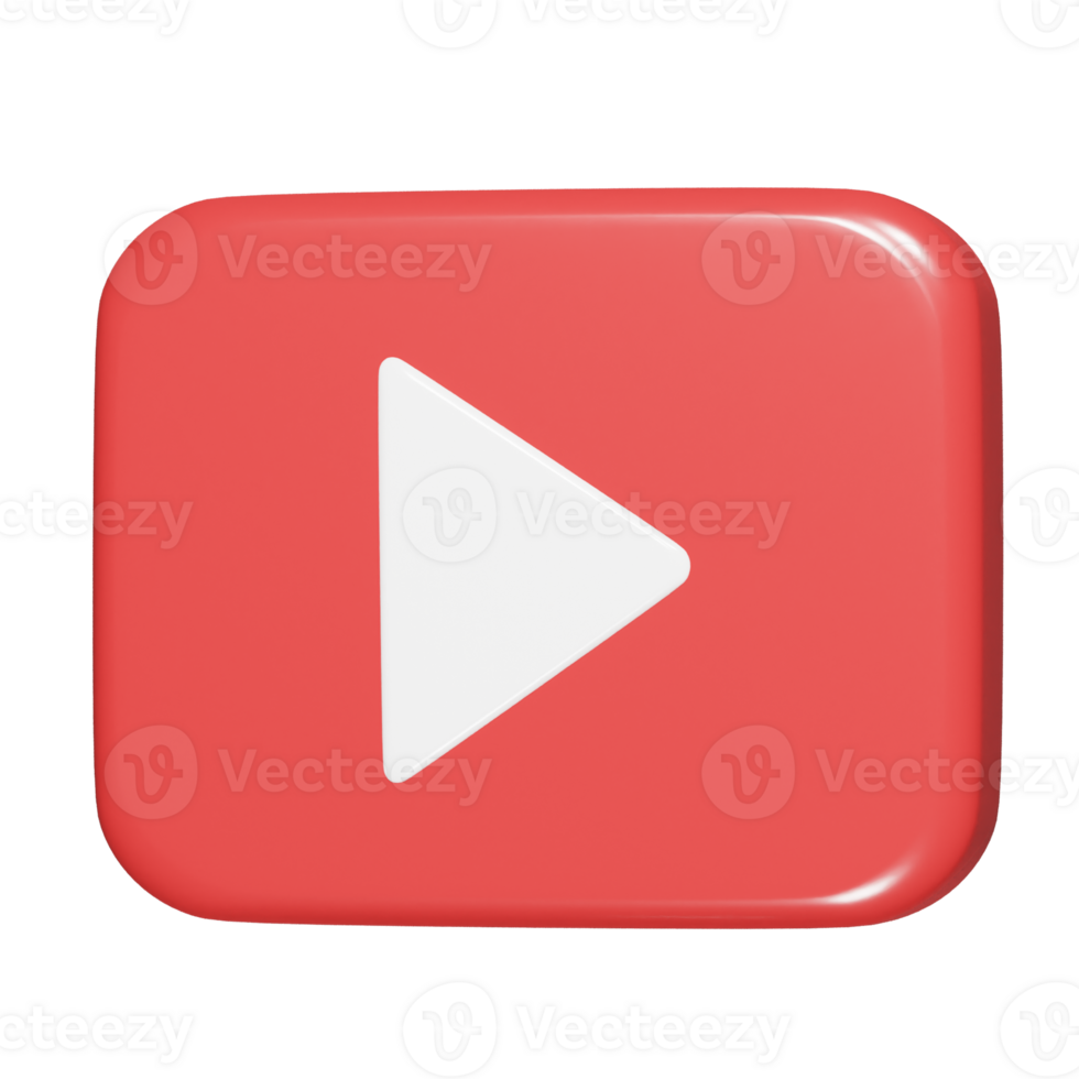 Video icon 3d rnder illustration png