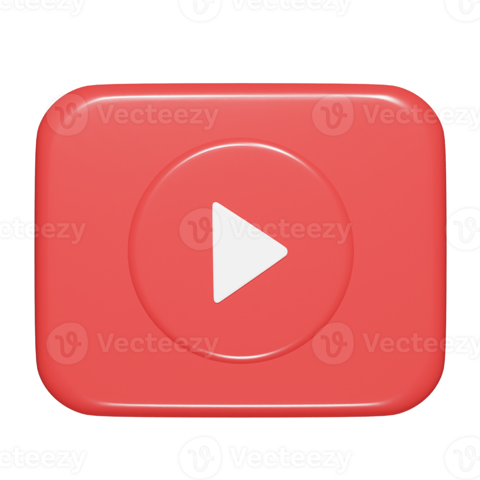 Video icon 3d rnder illustration png