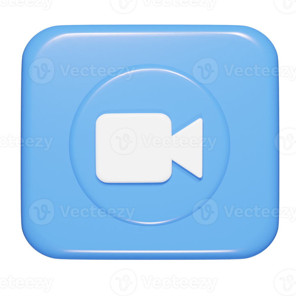 Video icon 3d rnder illustration png