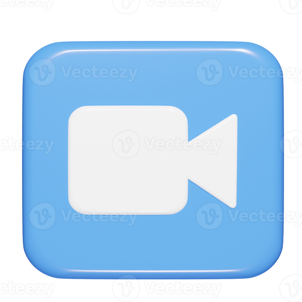 Video icon 3d rnder illustration png