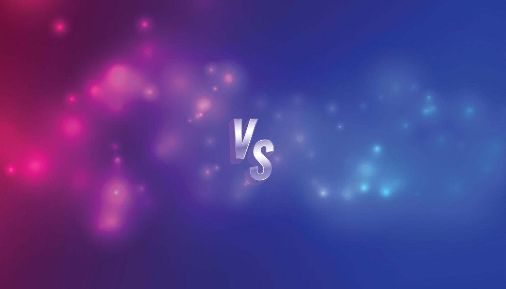 trendy versus shiny banner for battle and comparison vector