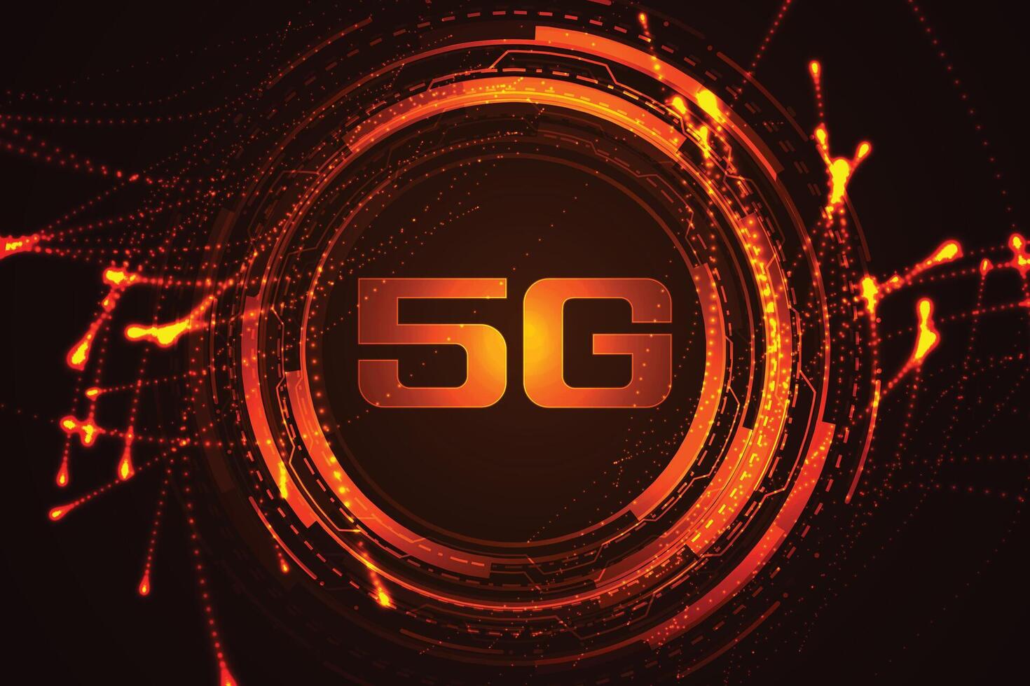 5g technology high speed internet concept background vector