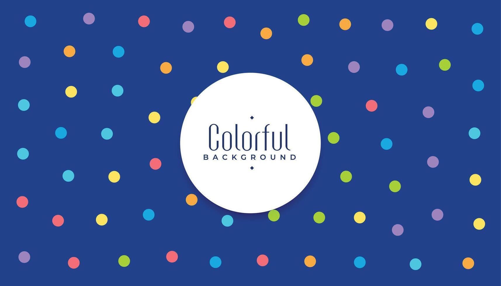 nice colorful polka dotted pattern background vector